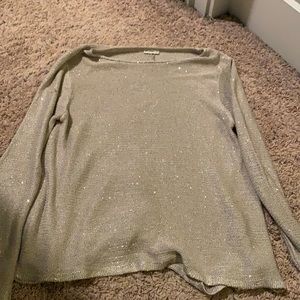 Tan sweater with sequins detail